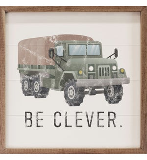 Be Clever Military Truck White